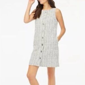 JCrew Tweed Button Front Shift Dress